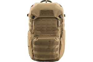 PGYTECH OneMo TAC Camera Bag 25L/35L, Waterproof Tactical Camera Backpack Compatible with DSLR/SLR/Mirrorless Cameras, with 15.6" Laptop Compartment, Rain Cover, Tripod Holder, Black Brown