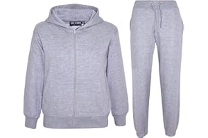 A2Z4KIDS A2Z 4 Kids Plain Tracksuit Hoodie with Joggers Jogging Suit Sweatpants Sports Activewear Set for Children Girls Boys Age 2-13 Years