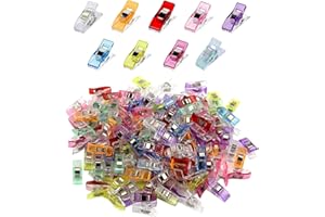 WACH AUF 160 Pièces Pinces à Coudre Polyvalentes Accessoires Clips Couture Wonder Clips Pinces Plastique Multicolore Pince Couture Oeillets Clip Multifonctionnelles pour Couture Accessoires Mercerie