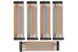200 stycken jumper kabelkabel, 20 cm kabel pluggbroar, hane to male, 28 AWG