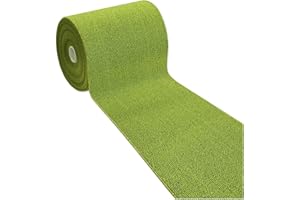 emmevi Tappeto Cucina Tinta Unita Antiscivolo Lavabile Passatoia Asciugapassi Ingresso Entrata 57X180 VERDE