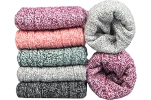 YSENSE BEAU 5 par damskich skarpet z wełny merynosów, zimowe, termiczne, miękkie, biznesowe, grube skarpety do robienia na drutach, dla kobiet, oddychające, premium, lekkie, wełniane, prezent dla mężczyzn,