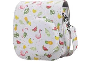 Frankmate Protective Case Compatible with Mini 12 11 9 8 Instant Film Camera with Accessory Pocket and Adjustable Strap