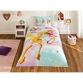 Ta&ccedil; Lisanslı Winx Magic Tek Kişilik Pamuk Nevresim Takımı