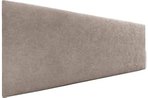 DHOME Testata in similpelle o tessuto AQUALINE Testata imbottita liscia Testata letto di lusso (Tessuto Terra, 160cm (Letti 150/160))