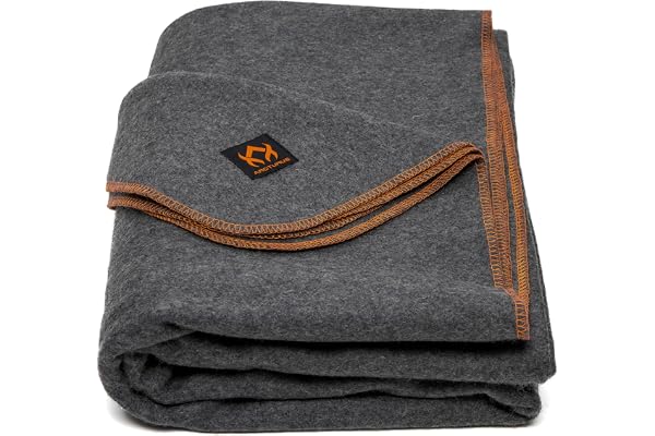 Arcturus Couverture Militaire Lourde 80% Laine 1,8 kg, 162,6 x 223,5 cm, Gris Militaire