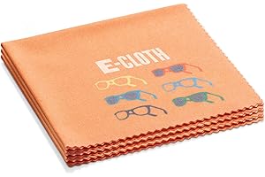 E-Cloth 3-Pack Glasses Cloth, Microfibre Cleaning Cloth, Ideal Eyeglasses, Sunglasses and Lens Cleaner, Washable and Reusable, 100 Wash Promise