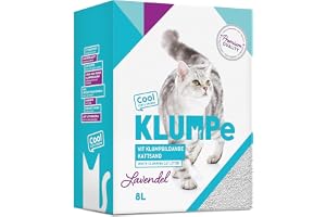 KLUMPE - Ultra kompakt Vit Kattsand - Klumpbildande - Sand - Kattströ - Högabsorberande - För Katter - 8 Liter