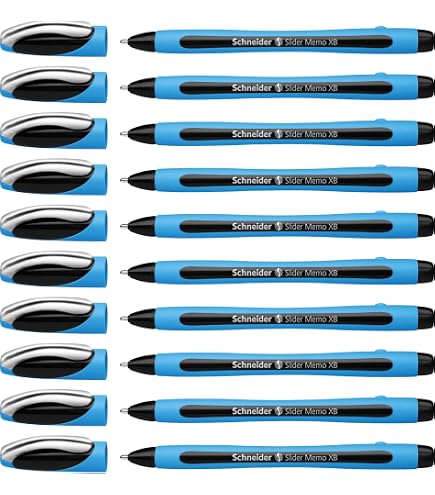 Penne A Sfera Schneider 152201 - Tratto Extra Largo, Inchiostro Viscoglide, Confezione Da 10 | Asciugatura Rapida