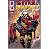 Grupo Erik Marvel Deadpool &amp; Wolverine Poster - 91,5 x 61 cm - Rulo halinde g&ouml;nderim - Havalı Poster - Sanat Posteri - Poster