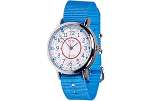 ERTT EasyRead Time Teacher Montre Enfant - Montre Pédagogique Garçon - Montre pour Apprendre à Lire l'heure - Montre-Bracelet éducative pour garçon et Fille - Cadran analogique - 12/24h