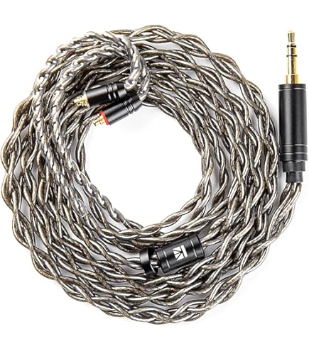 Geekria 6,35 mm stereo mannelijke naar 4,4 mm gebalanceerde vrouwelijke hoofdtelefoon stekkeradapter, 6N OCC koper en verzilverde upgrade conversie audio dongle plug snoer voor hifi-headset (0,2 m