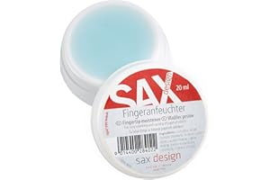 ‎SAX SAX Fingerbefeuchter, Fingeranfeuchter fürs Büro, mit angenehmen Minz Duft, Gylcerinanfeuchter, 20ml, perfekt für Büro und Privat, inkl. Antirutsch-Noppen für sicheren Stand