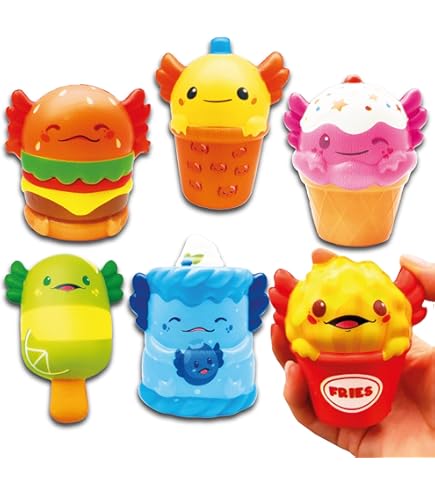 VICTERR Squishy speelgoed, 4 stuks, stress speelgoed squishy set