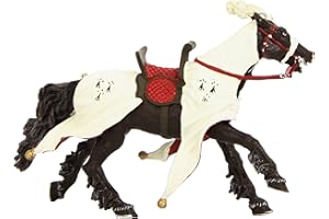 Plastoy 062024 Duke of Bretagne Pferd Figur 8Cm, Mehrfarbig