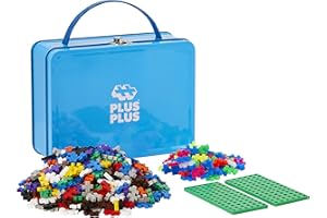 PLUS Jeu de construction Valisette en métal Basic 3 à 99 ans 600 pièces 52282