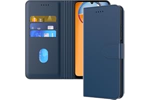 Aiziki Funda para Xiaomi Redmi 13 C/Poco C65, Funda Protectora De Cuero De PU De Primera Calidad [Bolsa De Billetera] [Cierre Magnético] - Azul