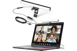 HumanCentric Illuminazione per videoconferenze - Luce per webcam per streaming, monitor LED e luce per laptop per videoconferenze, illuminazione zoom per computer, sostituisce la luce ad anello