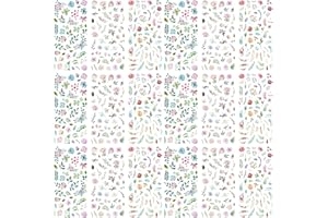 GRASSLANDY 18 Blatt Sticker Blätter Grün Sticker Blätter Klein Sticker Gästebuch Hochzeit Scrapbook Sticker Blumen für Scrapbooking Fotoalbum Stickerbuch Stickeralbum Tagebuch Notizbuch Kalender Dekoration