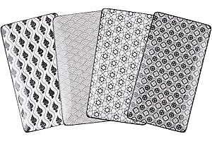 vancasso Servierplatten Porzellan, Haruka 4 teilig rechteckige Teller Set aus Porzellan, Servierplatte Geschirr