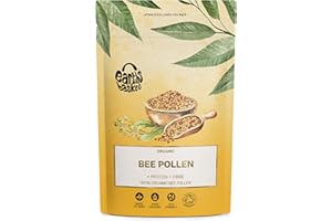 Earths Basket Organic Bee Pollen Granules - Spanish, Raw & Ethically Harvested - 75g in Recyclable Packaging - Healthy Immunity Support - Free from Any Artificial Additives