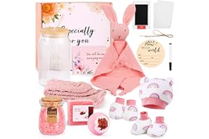 ‎EARLY MINDS New Mom & Baby Girl Gift Set, Newborn Essentials Stuff for First Time Moms, Pregnancy Gifts for Baby Shower, Expecting Mom Care Package After Birth