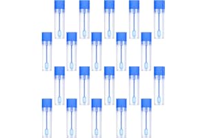 Jrzyhi 20pcs Kotröhrchen 15ml Kotprobenröhrchen Hund und Katze Stuhlröhrchen mit Löffel Haustiere Kotröhrchen Testen für Kotröhrchen Hund Untersuchungsröhrchen für Haustiere zum Testen,2.3*8.2*2.1cm