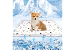 ETEIYLT Tappetino di Raffreddamento per Cani,50x40cm Tappetino Refrigerante Animali Domestici,Tappetino Refrigerante per Cani e Gatti,Declino Naturale,Elementi Essenziali dell'Estate
