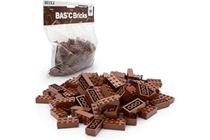 BRICK FLIP LEGO 2x4 Mattoncini Classic, Marrone rosso, 100 pezzi – Parti singoli nella confezione grande, mattoni basici | Basic Bricks (3001)