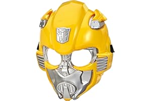 Transformers, Maschera Regolabile di Bumblebee, Ispirata al Film Transformers: Il Risveglio, Maschera per Travestimenti e Giochi di Ruolo da da 25 cm, per Bambini e Bambine da 5 Anni in su