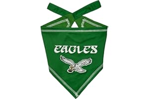 Pets First NFL Philadelphia Eagles Throwback TIE Bandana, Small/Medium. Dog Bandana Scarf Bib for Pet Cat Dog. The Ultimate Game-Day, Party Bandana