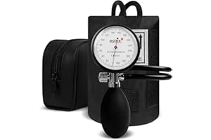Pulox Misuratore Manuale di Pressione sanguigna - Sfigmomanometro aneroide per la misurazione della pressione arteriosa sul braccio