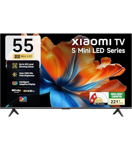 Xiaomi S Mini 65 2025, QLED, 65 inch, Mini LED, Dolby Vision