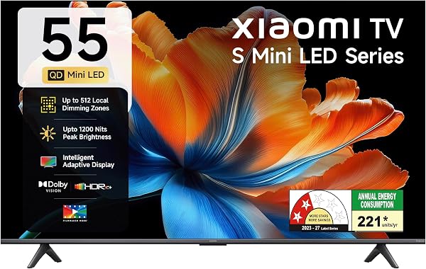 Xiaomi 138 cm (55 inches) 4K UHD Smart Quantum MagiQ S Mini LED Google TV L55MC-IN