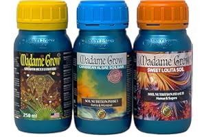 Madame Grow - Engrais Organique - Engrais Croissance - KIT Nutrition - 3x250ml