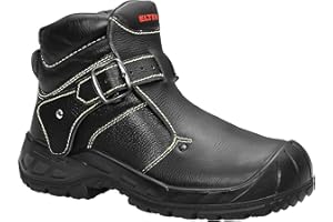 ELTEN Buty ochronne CARL S3 HI, damskie i męskie, skórzane, stalowy nosek, lekkie, wytrzymałe, czarne, rozmiar: 40