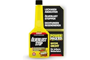 ‎POWER MAXED Power Maxed Ölverlust Stop 325 ml – Motoröl Leck-Stop Additiv für Benzin- & Dieselmotoren – Stoppt Leckagen, schützt Dichtungen & senkt Ölverbrauch