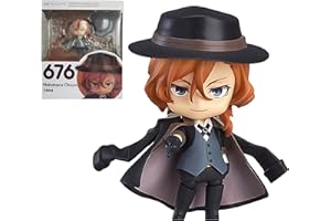 PURUUIGE Bungo Stray Dogs Nakahara Chuuya Figure, Anime Cartoon Characters Statue Collectibles Model Figure Change Face Action Figure Ornaments Collectibles