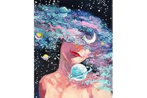 Malowanie Według Numerów dla Dorosłych, CAYUDEN 50x 40cm Akrylowe Według Numerów dla Dorosłych Początkujący Zestaw do Malowania dla dzieci z Pędzlami Malowanie Według Numerów Paint by Number