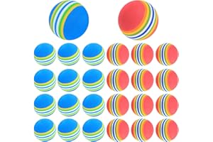 Xiaomoyu Balles de Golf, Balle en Mousse, Balles D'Entraînement Golf EVA Souple - 26 Pcs/Bleu, Rouge