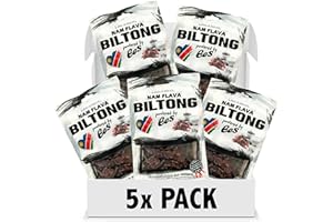 ‎NAM FLAVA Nam Flava - Original Biltong aus Namibia - 250g (5x50 g) - Beef Jerky, Trockenfleisch, viel Protein