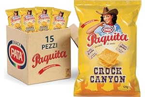 PATA | Paquita Crock Canyon, Riccioli di Mais Senza Glutine, Con Olio di Semi di Girasole, Fonte di Iodio, 15x120g