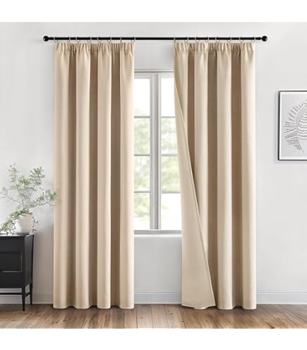 PONY DANCE Gordijnen Kant en Klaar Vitragegordijnen voor Woonkamer Slaapkamer Studeerkamer Kinderkamer Decoration Voile Linen Curtains Pure Transparante met Riemlussen,140B x 220H cm (2 Panelen),Wit