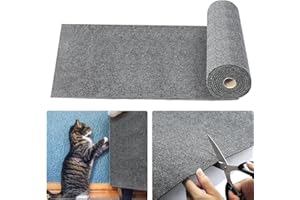 JINYJIA Tapis à gratter Autocollant pour Chat, 40×200 cm DIY Climbing Cat Scratcher, Griffoir Chat Canapé, Tapis Griffoir Auto-adhésif, pour Protège Les Canapés