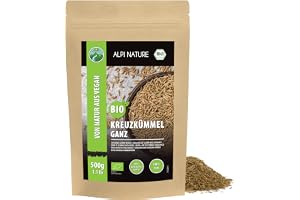 Alpi Nature Spiskumminfrön BIO 500g, Hela Råa Spiskumminfrön för Matlagning och Kryddblandningar