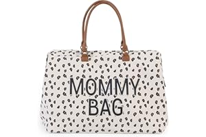 CHILDHOME Mommy Bag, Wickeltasche, Mutterschaft, Reisetasche, große Kapazität, Wickelunterlage, verstellbarer Schultergurt, Thermotasche, Kofferdurchlass