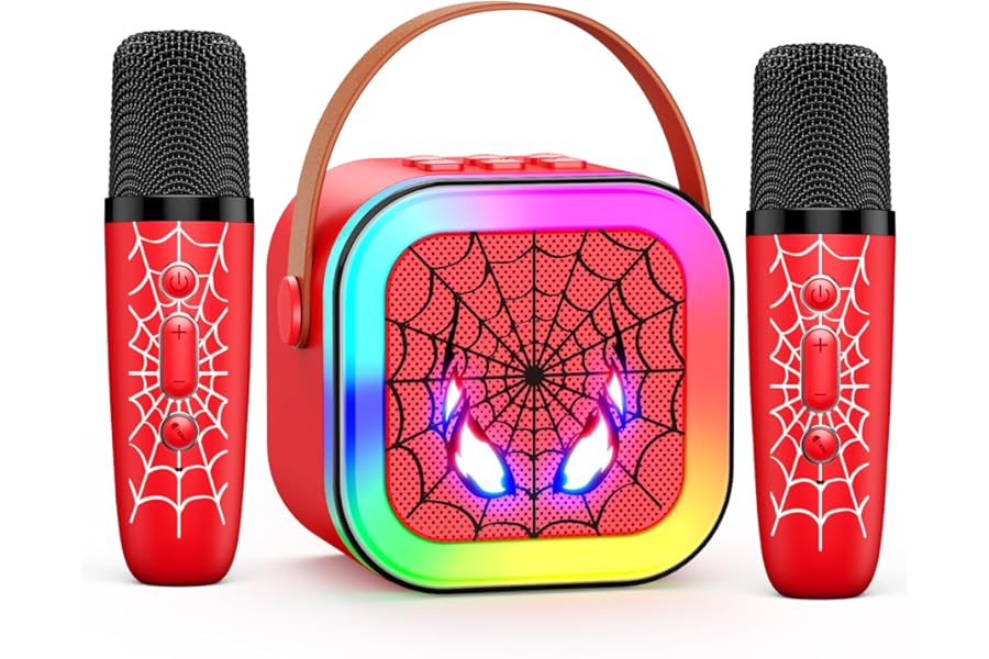 Braxel Karaoke Machine 2 Microphones, Microphone for Kids Toys for 3-12 Year Old Boys Gifts for Kids Microphone Boys Toys Age 3-9 Teenage Boy Gifts for 3-10 Year Old Boys Girls