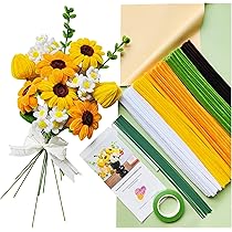 Set Di 210 Scovolini Per Fiori Fai Da Te – Rosa E Verde – Per Creare Bouquet Di Tulipani E Gigli – Progetti Creativi E Decorazioni - 3