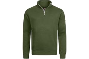 Höhenhorn Troiberg Herren Pullover 1/4 Zip Sweatshirt Troyer mit Kragen Blau 3XL Blau 3X-Large