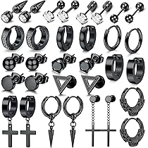 Oorbellen Creolen Orthodox Kruis 925 Zilver en Zirkonia Strass | De Winkel van Lourdes